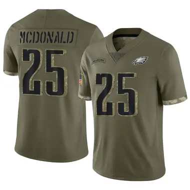 Men's Nike Philadelphia Eagles Tommy McDonald 2022 Salute To Service Jersey - Olive Limited