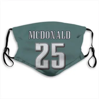 Philadelphia Eagles Tommy McDonald Jersey Name and Number Face Mask - Green