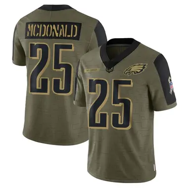 Youth Nike Philadelphia Eagles Tommy McDonald 2021 Salute To Service Jersey - Olive Limited